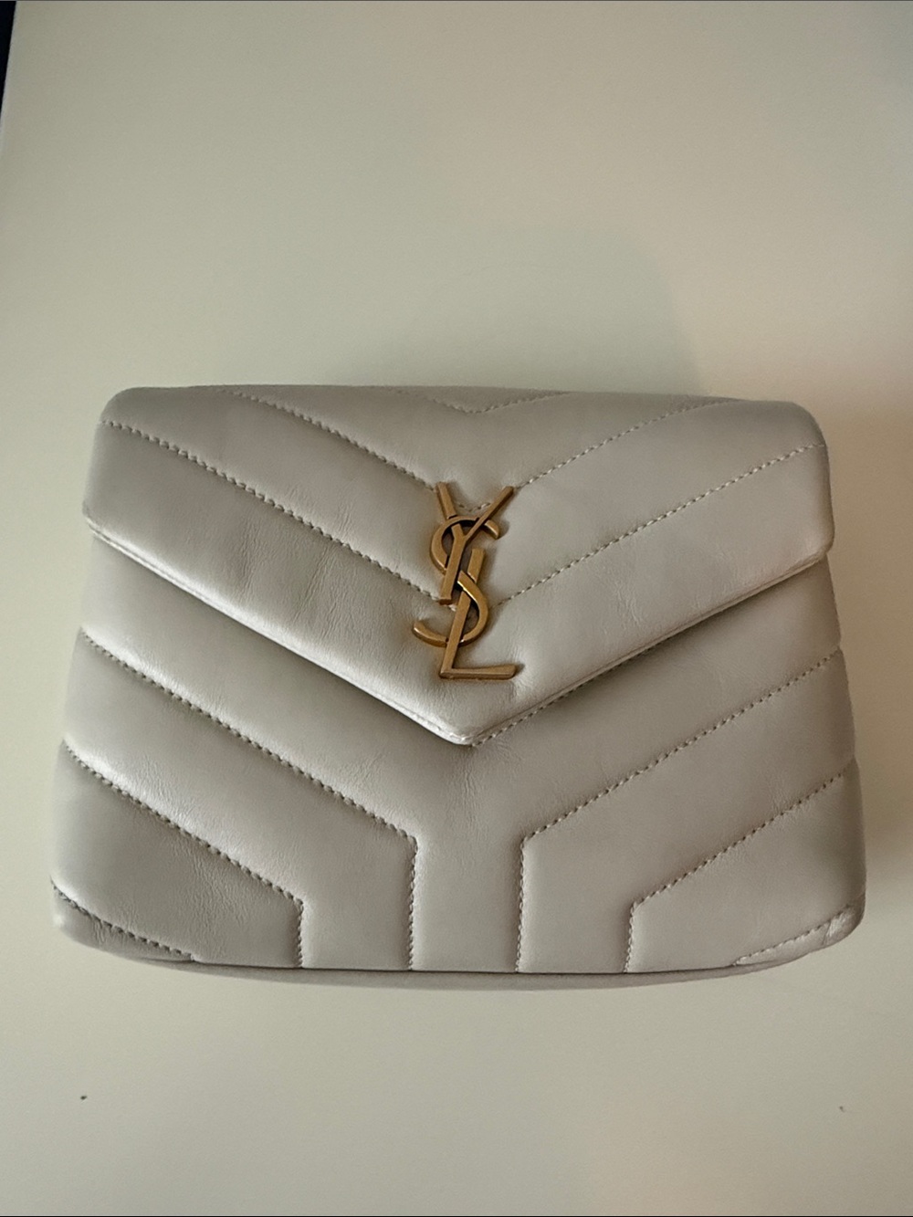 Yves Saint Laurent Cream Crossbody